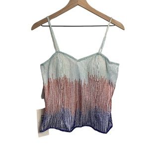 Ellebell LLC Cami Top with bra cups and boning in the sides Beaded bodice Brami